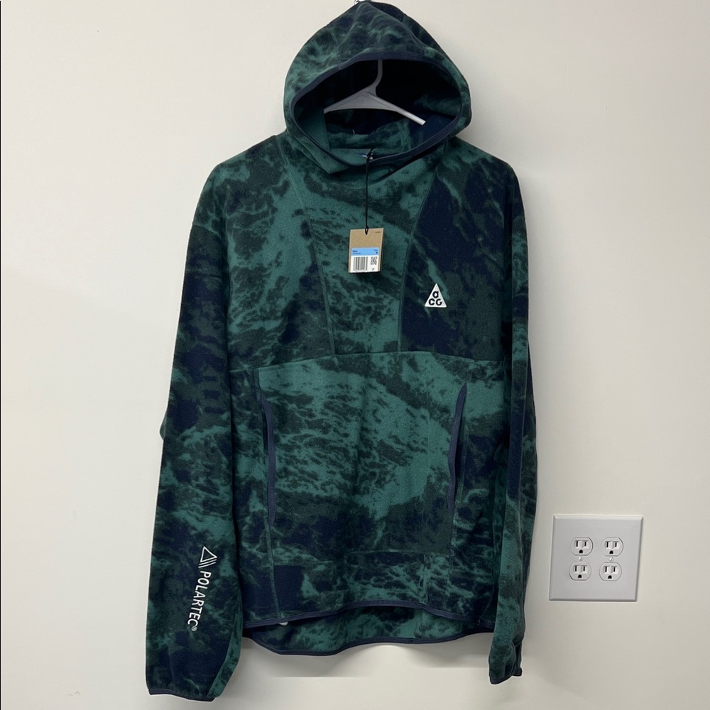 Nike ACG Camouflage Green and Black Hoodie